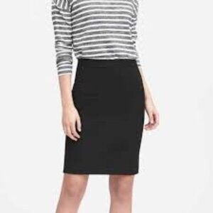 BR Black Sheath Pencil Skirt
